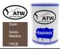 Preview: Saab, Sepia Metallic, YR2B: 500ml Lackdose, von ATW Autoteile West.